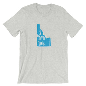 #14 Climb Idaho Teal (Short-Sleeve Unisex T-Shirt)