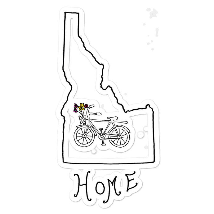 #29 Home Bike -Basket of flowers ( stickers )