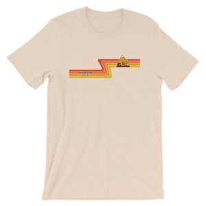 #12 Sunstone Logo Orange Stripes (Short-Sleeve Unisex T-Shirt)