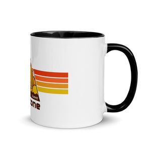 #01 Sunstone logo stripes with Idaho (Mug with Color Inside)