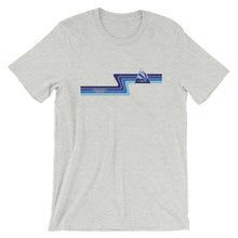 #12 Sunstone Logo Blue Stripes (Short-Sleeve Unisex T-Shirt)