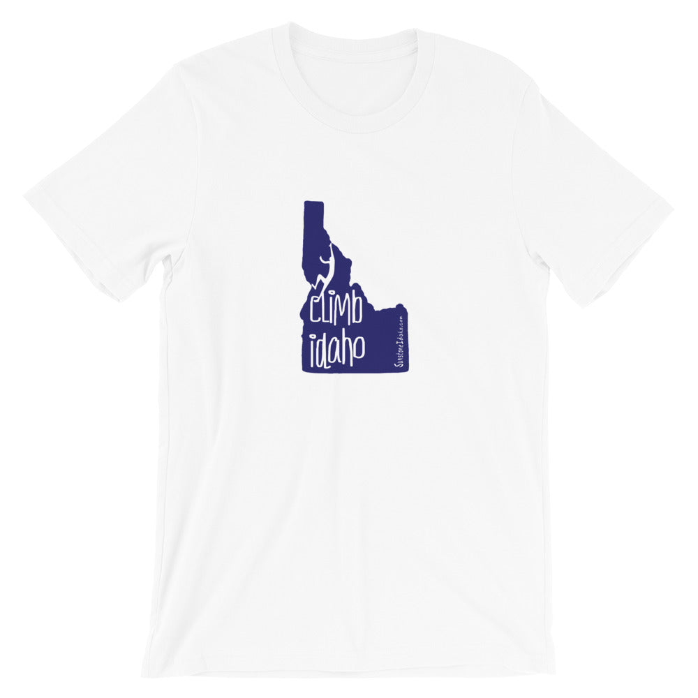 #14 Climb Idaho Navy (Short-Sleeve Unisex T-Shirt)