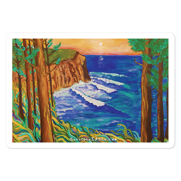 # 27 Oregon Coast (Bubble-free stickers)