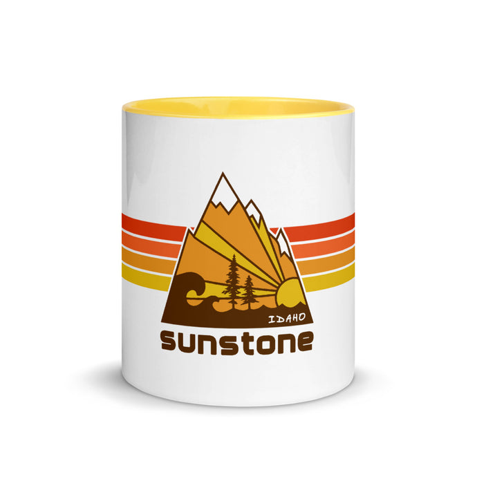 #01 Sunstone logo stripes with Idaho (Mug)