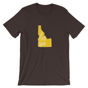 #14 Climb Idaho Yellow (Short-Sleeve Unisex T-Shirt)