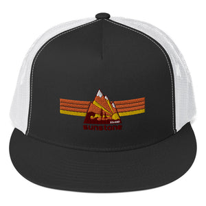 #01 Sunstone logo stripes with Idaho (Trucker Cap)