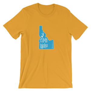 #14 Climb Idaho Teal (Short-Sleeve Unisex T-Shirt)