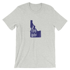 #14 Climb Idaho Navy (Short-Sleeve Unisex T-Shirt)