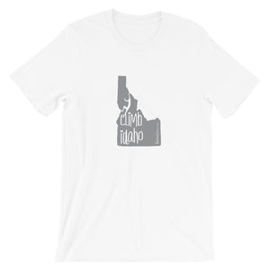 #14 Climb Idaho Gray (Short-Sleeve Unisex T-Shirt)