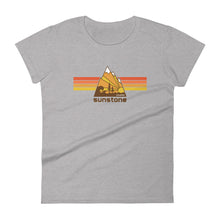 #01 Sunstone logo stripes with Idaho (Women's short sleeve t-shirt)