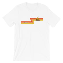 #12 Sunstone Logo Orange Stripes (Short-Sleeve Unisex T-Shirt)