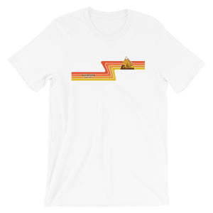 #12 Sunstone Logo Orange Stripes (Short-Sleeve Unisex T-Shirt)