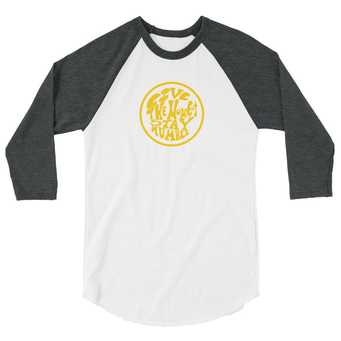 #25 live the moment Gold (3/4 sleeve raglan shirt)