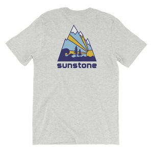 Sunstone Logo Blue Mnt (Short-Sleeve Unisex T-Shirt)