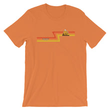 #12 Sunstone Logo Orange Stripes (Short-Sleeve Unisex T-Shirt)