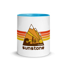 #01 Sunstone logo stripes with Idaho (Mug with Color Inside)