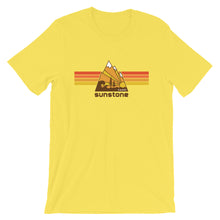 #01 Sunstone logo stripes with Idaho (Short-Sleeve Unisex T-Shirt)