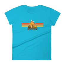 #01 Sunstone logo stripes with Idaho (Women's short sleeve t-shirt)