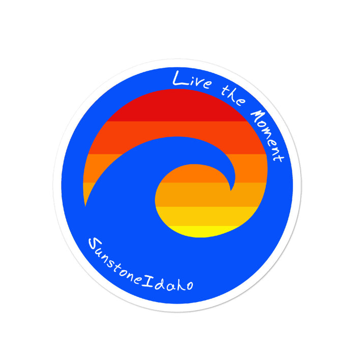 # 39 Live The Moment Wave ( Bubble-free stickers )