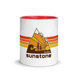 #01 Sunstone logo stripes with Idaho (Mug)