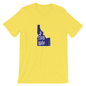 #14 Climb Idaho Navy (Short-Sleeve Unisex T-Shirt)