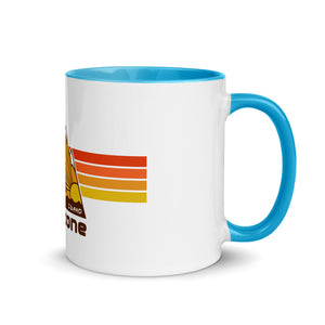 #01 Sunstone logo stripes with Idaho (Mug with Color Inside)