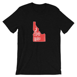 #14 Climb Idaho Red (Short-Sleeve Unisex T-Shirt)