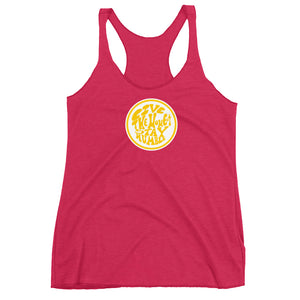 #25 live the moment Gold (Women's Racerback Tank)