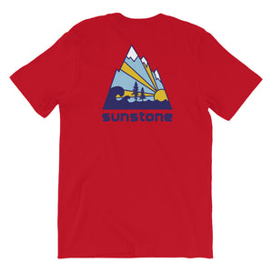 Sunstone Logo Blue Mnt (Short-Sleeve Unisex T-Shirt)