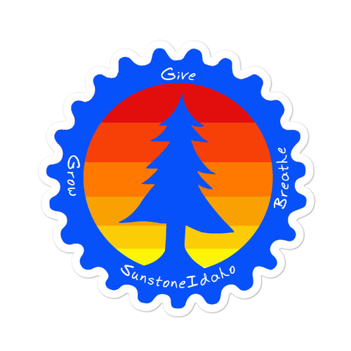 # 38 Red Wood Tree G.G.B. ( Bubble-free stickers )