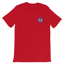 # 38 Tree gear , breath, give, grow, front & back (Short-Sleeve Unisex T-Shirt)