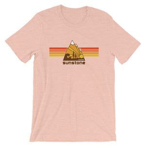 #01 Sunstone logo stripes with Idaho (Short-Sleeve Unisex T-Shirt)