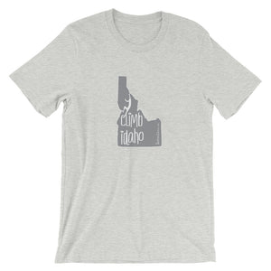 #14 Climb Idaho Gray (Short-Sleeve Unisex T-Shirt)