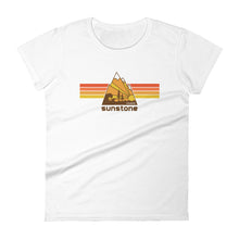 #01 Sunstone logo stripes with Idaho (Women's short sleeve t-shirt)