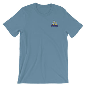 Sunstone Logo Blue Mnt (Short-Sleeve Unisex T-Shirt)