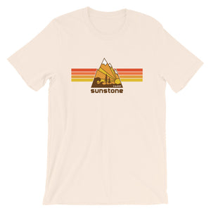 #01 Sunstone logo stripes with Idaho (Short-Sleeve Unisex T-Shirt)