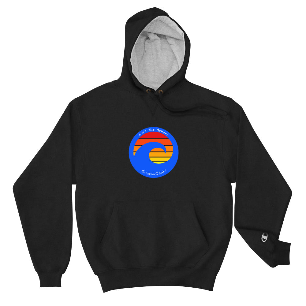 # 39 Live The Moment Wave Stripes (Champion Hoodie)