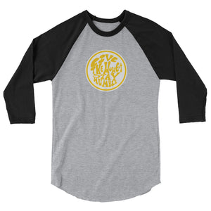 #25 live the moment Gold (3/4 sleeve raglan shirt)