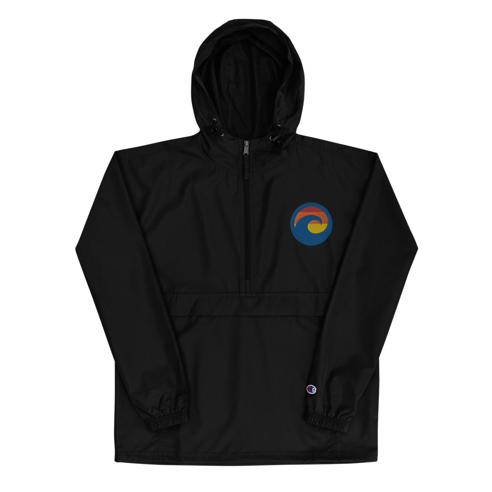 # 39 Live The Moment Wave ( Embroidered Champion Packable Jacket )