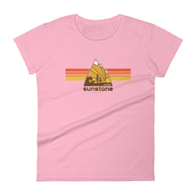 #01 Sunstone logo stripes with Idaho (Women's short sleeve t-shirt)