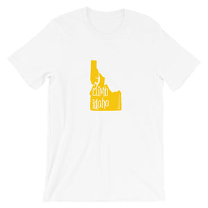 #14 Climb Idaho Yellow (Short-Sleeve Unisex T-Shirt)