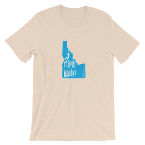 #14 Climb Idaho Teal (Short-Sleeve Unisex T-Shirt)