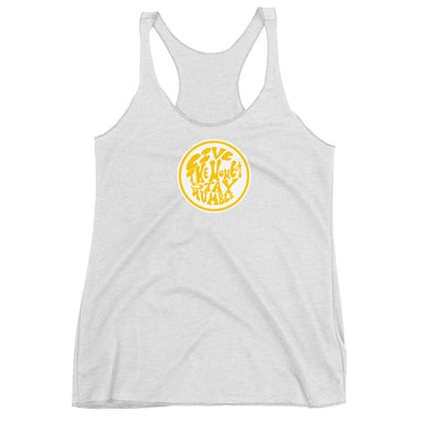 #25 live the moment Gold (Women's Racerback Tank)