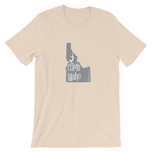 #14 Climb Idaho Gray (Short-Sleeve Unisex T-Shirt)