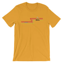 #12 Sunstone Logo Orange Stripes (Short-Sleeve Unisex T-Shirt)