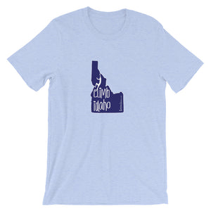 #14 Climb Idaho Navy (Short-Sleeve Unisex T-Shirt)