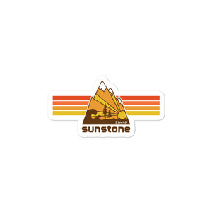 #01 Sunstone logo stripes with Idaho ( stickers )