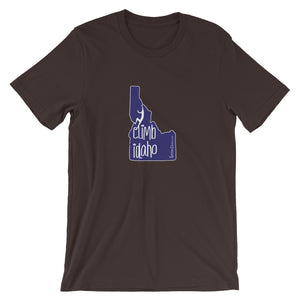 #14 Climb Idaho Navy (Short-Sleeve Unisex T-Shirt)